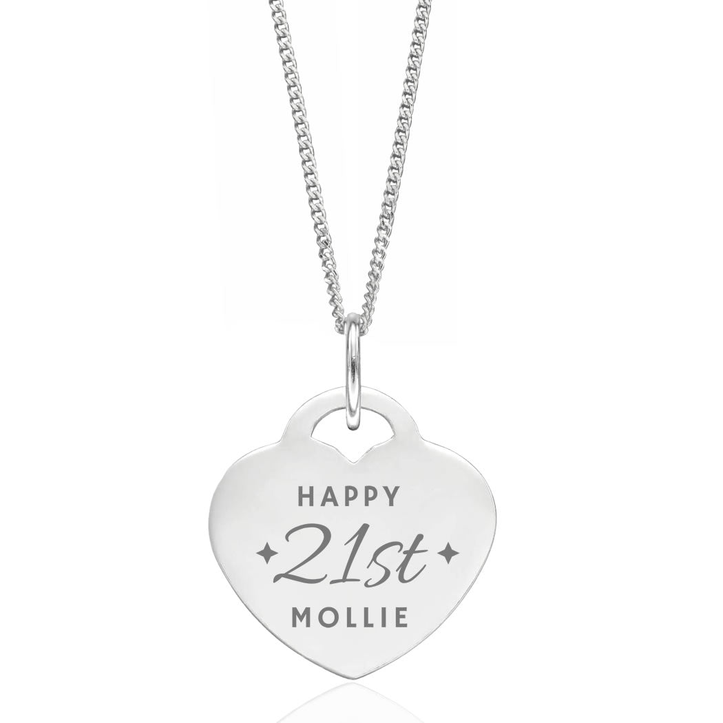 Personalised deals 21st necklace