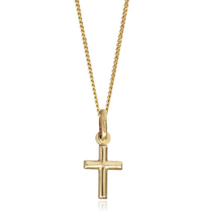 Children's 9ct Gold Small Cross Pendant