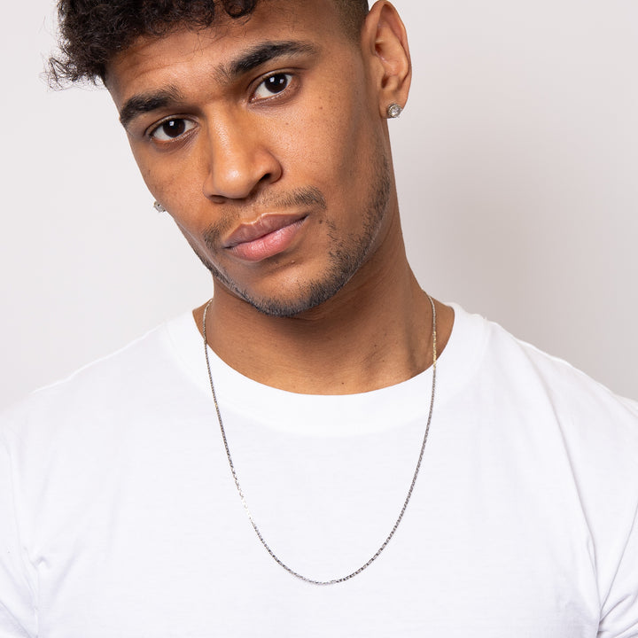 Men's Fine Silver Cardano Link Chain