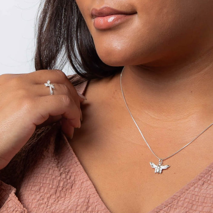 Sterling Silver Bee Ring