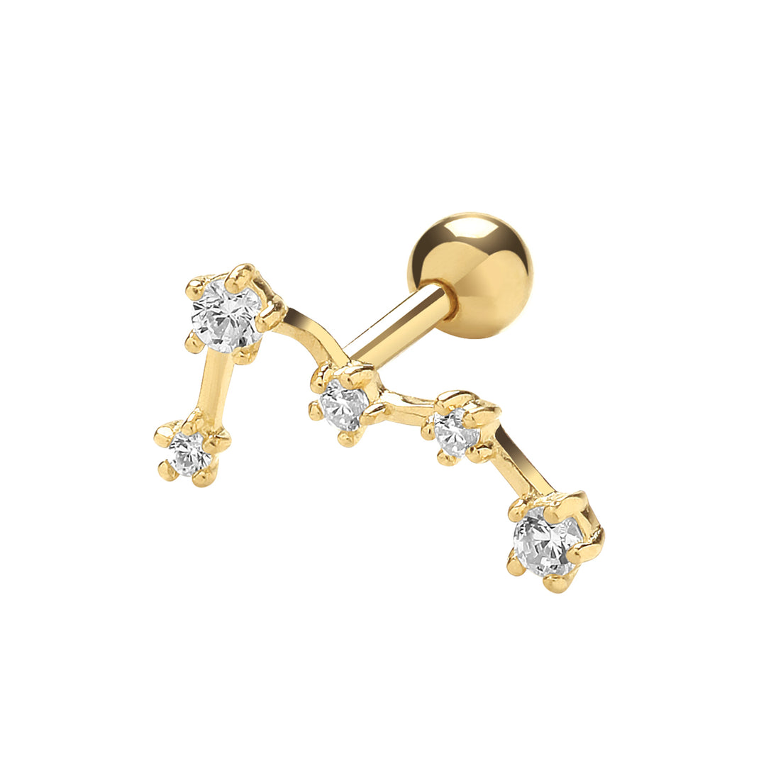9ct Gold Constellation Cartilage Stud Earring