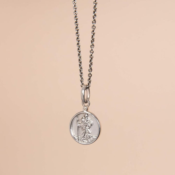 Children's Sterling Silver St Christopher Necklace