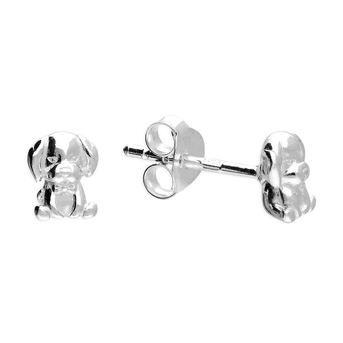 Children's Sterling Silver Dog Earrings