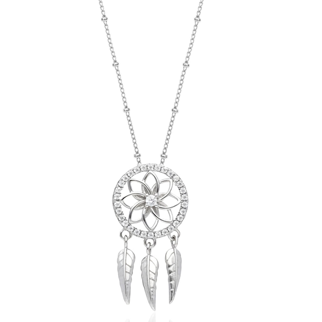 Sterling Silver Dreamcatcher Necklace
