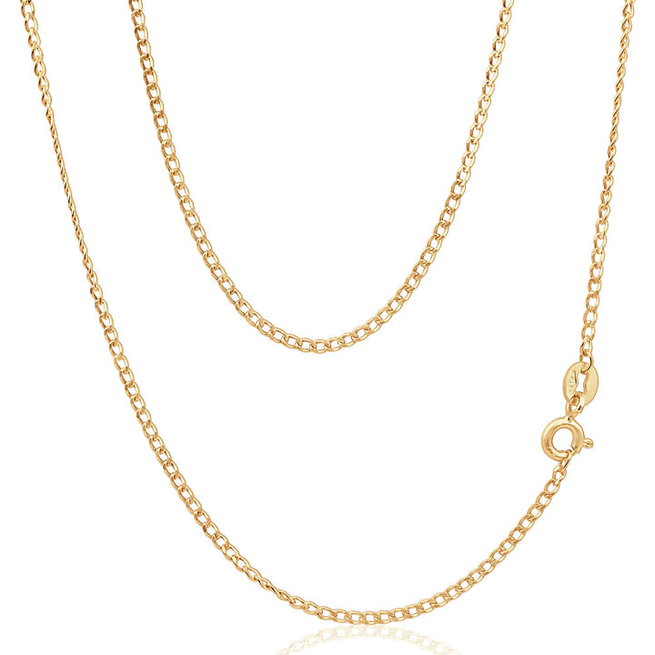 9ct Gold Curb Chain 1.7mm