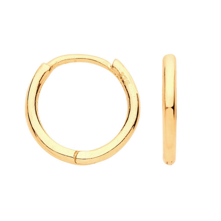 Children's 9ct Gold Hinged Hoop Earrings