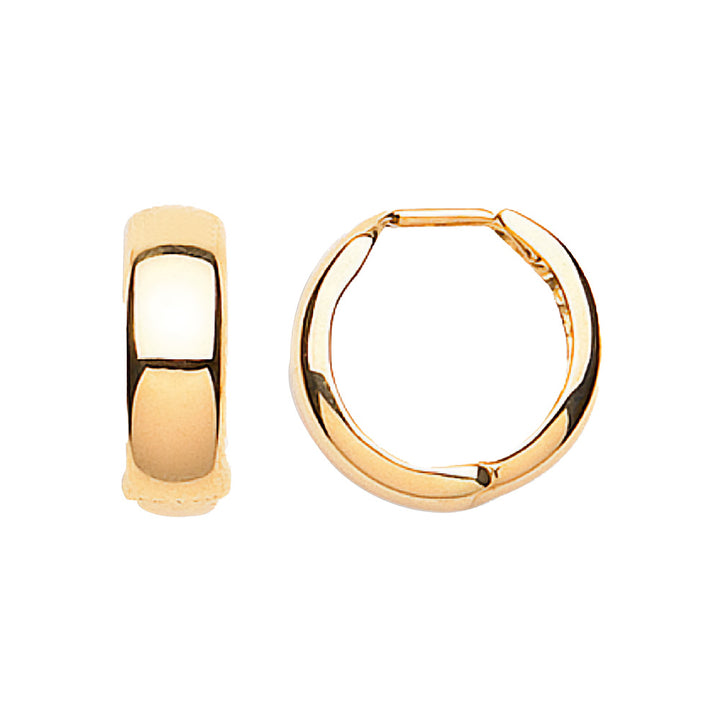 9ct Gold Hinged Hoop Earrings