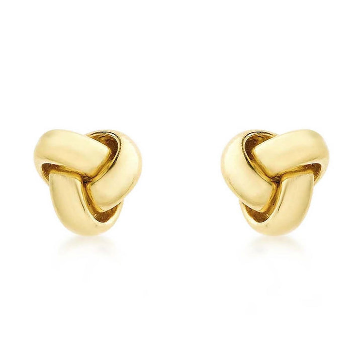 9ct Gold Knot Stud Earrings