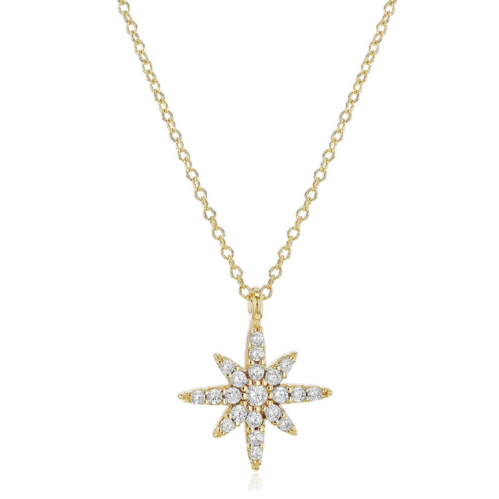 9ct Gold Celestial Star Necklace