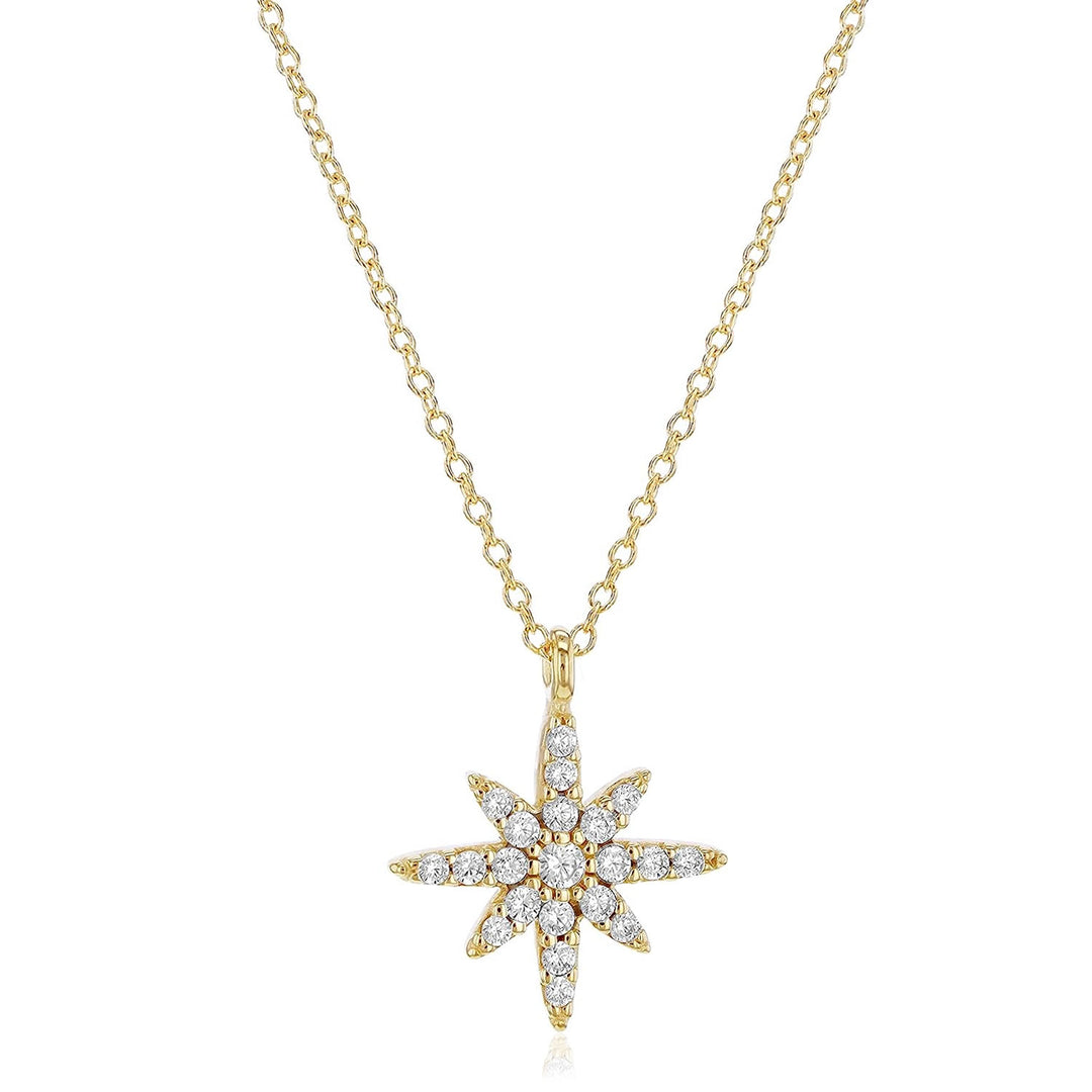 9ct Gold Celestial Star Necklace