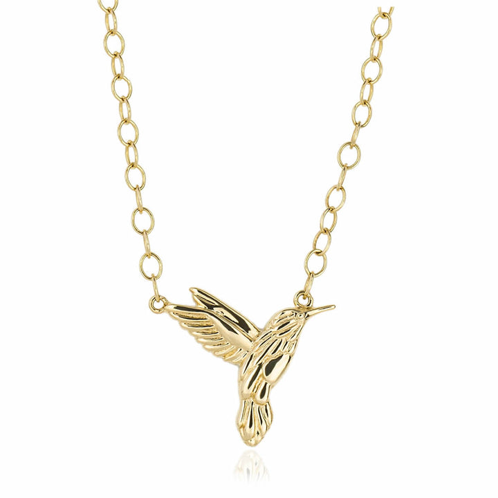 9ct Gold Hummingbird Necklace