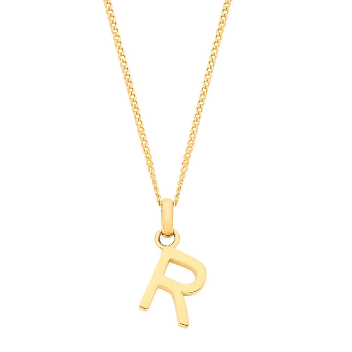 9ct Gold Initial R Pendant