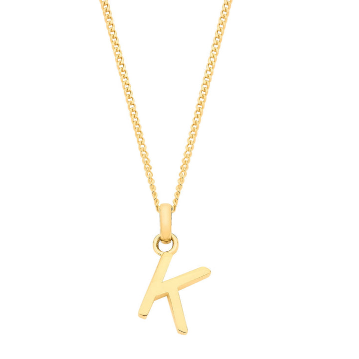 9ct Gold Initial K Pendant