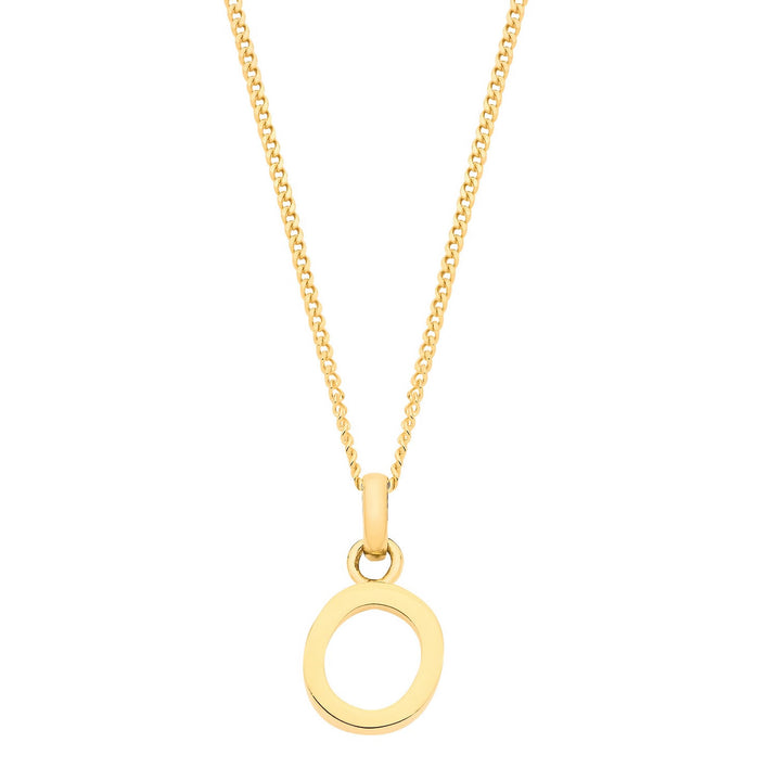 9ct Gold Initial O Pendant