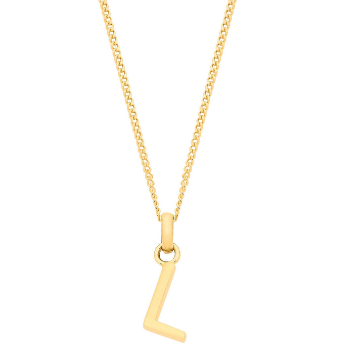 9ct Gold Initial L Pendant