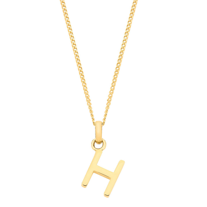 9ct Gold Initial H Pendant