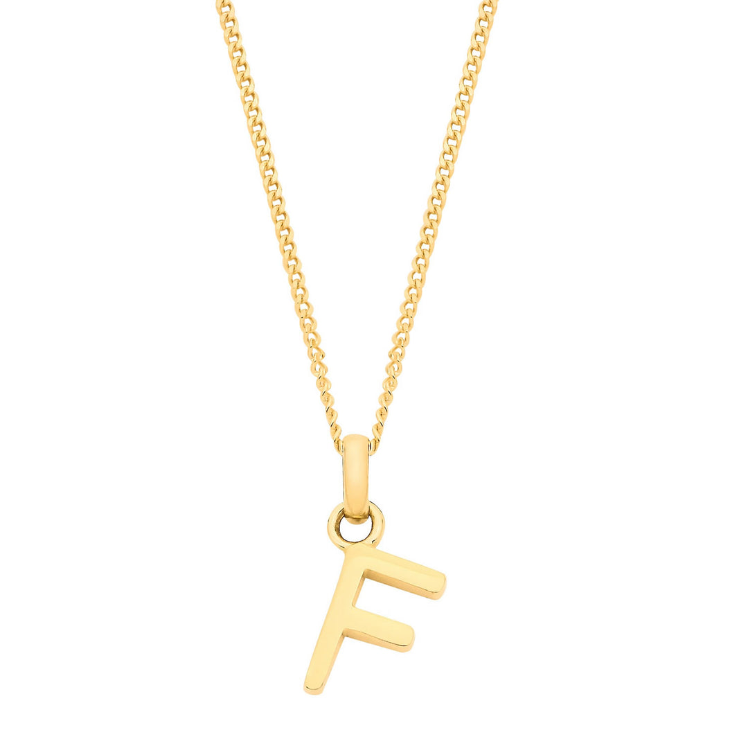 9ct Gold Initial F Pendant