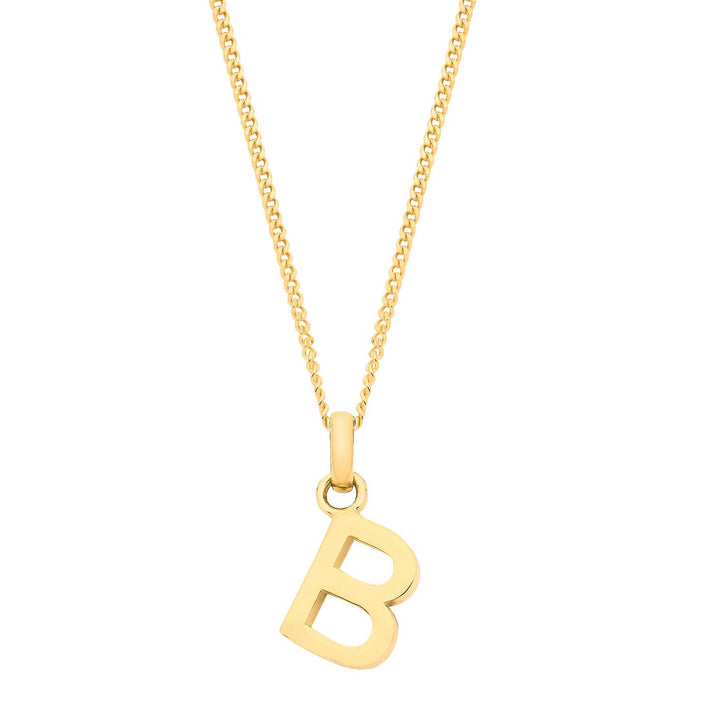 9ct Gold Initial B Pendant