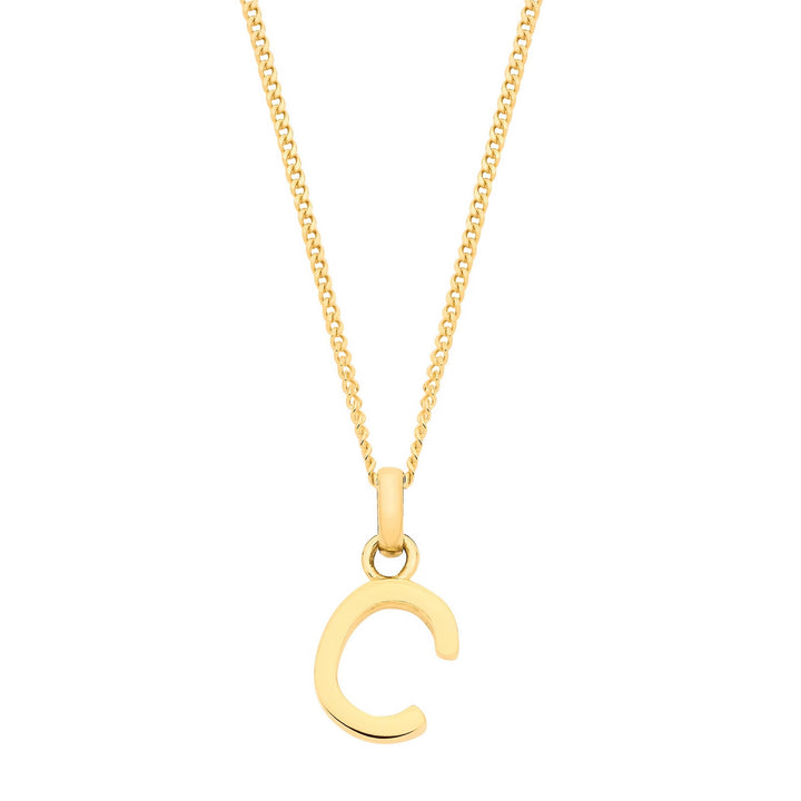 9ct Gold Initial C Pendant