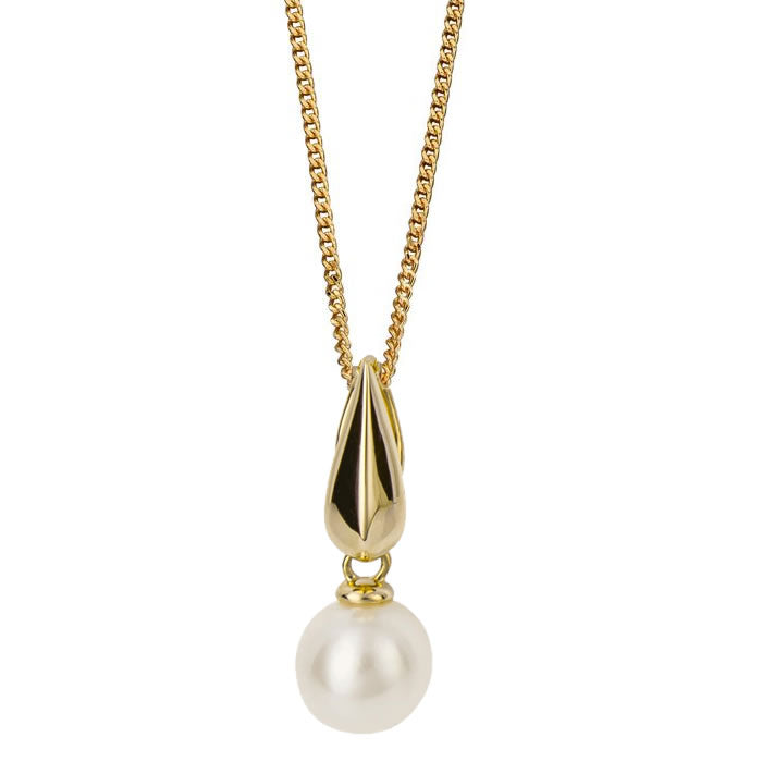9ct Gold Pearl Pendant