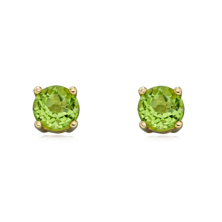 9ct Gold August Birthstone Stud Earrings