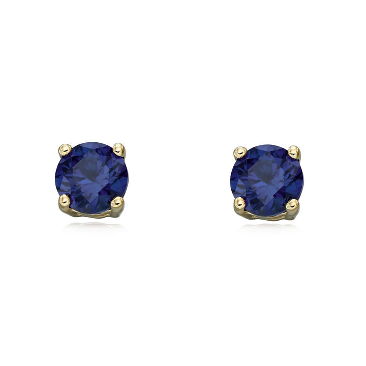9ct Gold September Birthstone Stud Earrings