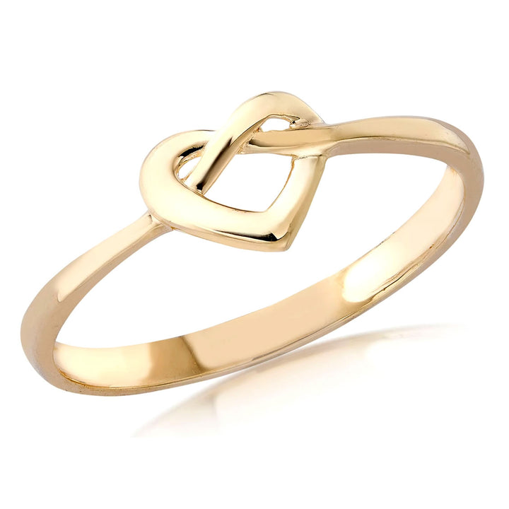 9ct Gold Infinity Heart Ring