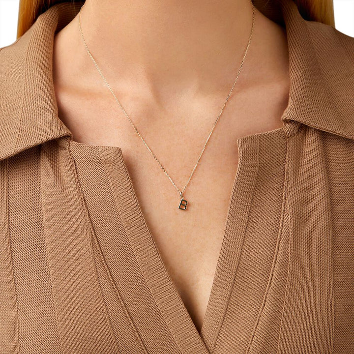 9ct Gold Initial B Pendant