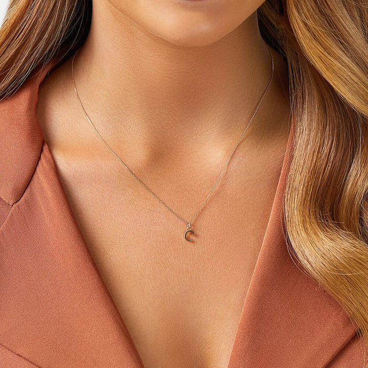 9ct Gold Initial C Pendant