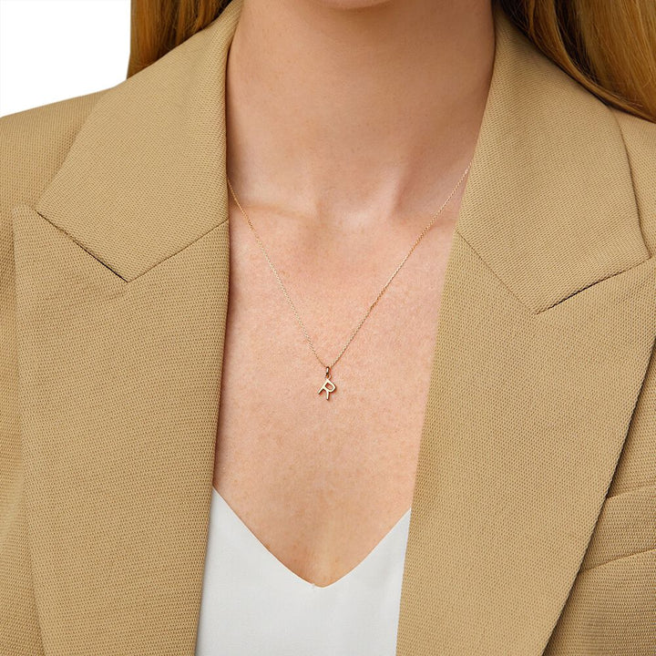 9ct Gold Initial R Pendant
