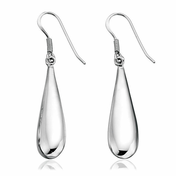 Sterling Silver Elongated Teardrop Earrings