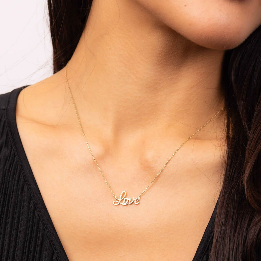 9ct Gold Love Necklace