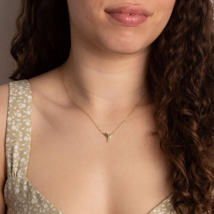 9ct Gold Hummingbird Necklace