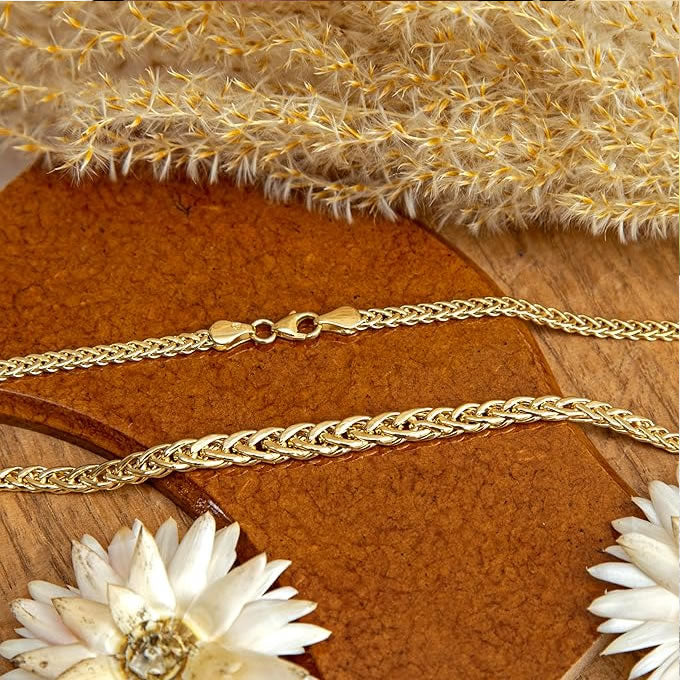 9ct Gold Graduated Weave Link Necklace