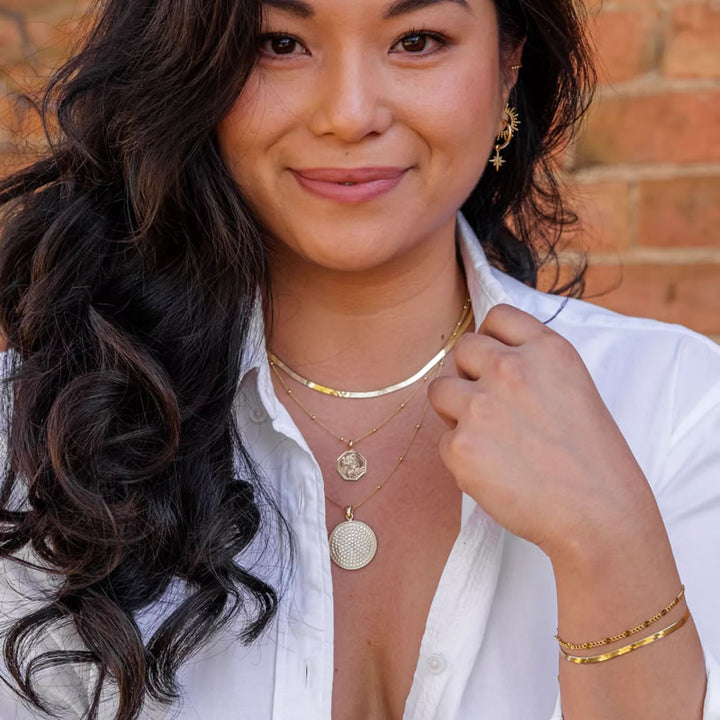 9ct Gold Hexagonal St Christopher Pendant