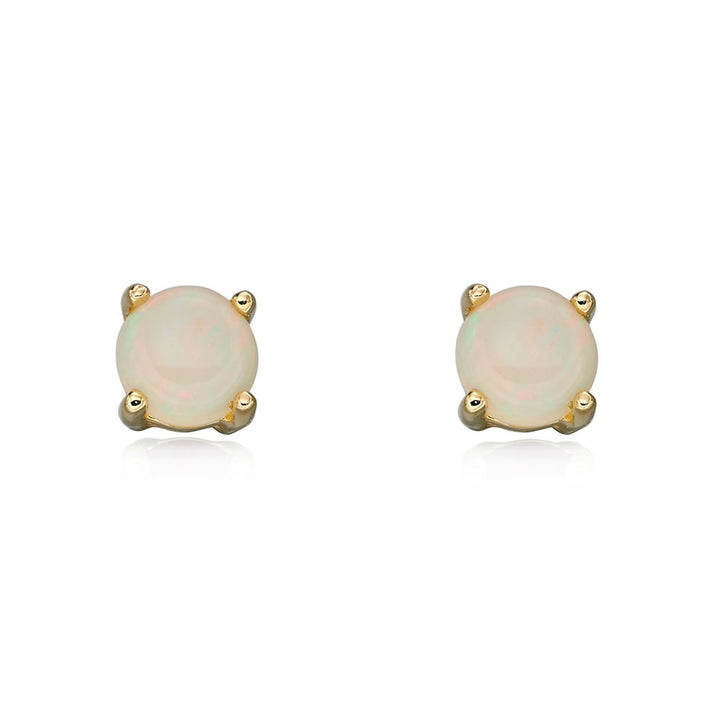 9ct Gold October Birthstone Stud Earrings