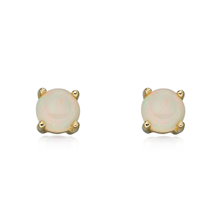 9ct Gold October Birthstone Stud Earrings