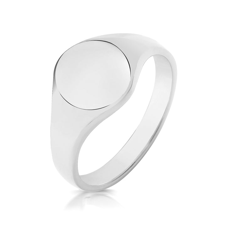 Men's Sterling Silver Oval Signet Ring