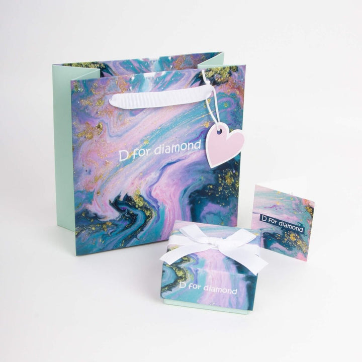 Children's Silver Diamond Star Slider Pendant