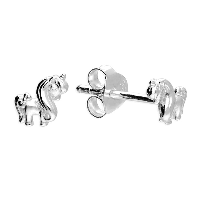 Children's Sterling Silver Pony Earrings