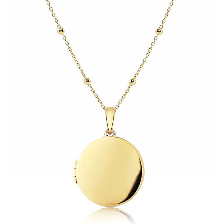 9ct Gold Round Locket Pendant