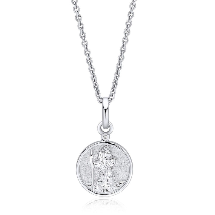 Children's Sterling Silver St Christopher Necklace