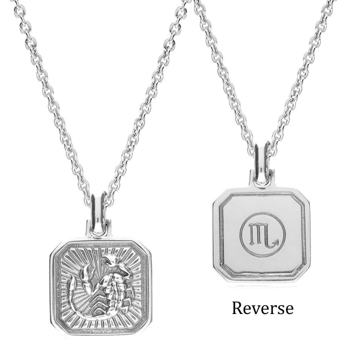 Men's Sterling Silver Scorpio Zodiac Pendant