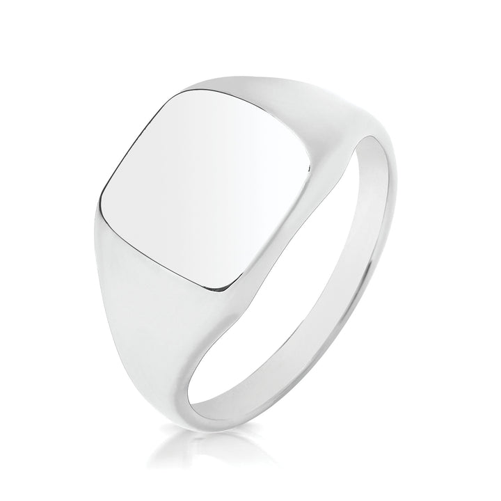 Men's Sterling Silver Square Signet Ring