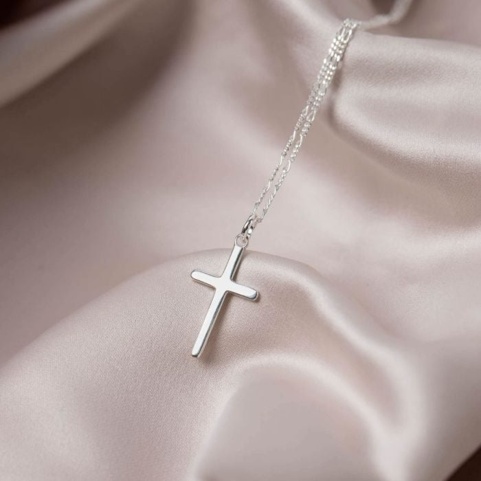 Women's Silver Cross Pendant Necklace