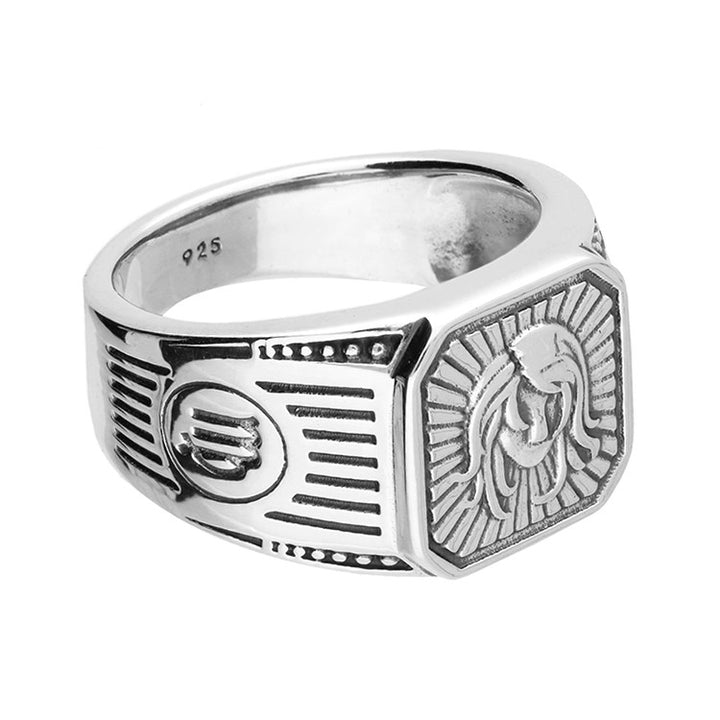 Men's Sterling Silver Virgo Signet Ring