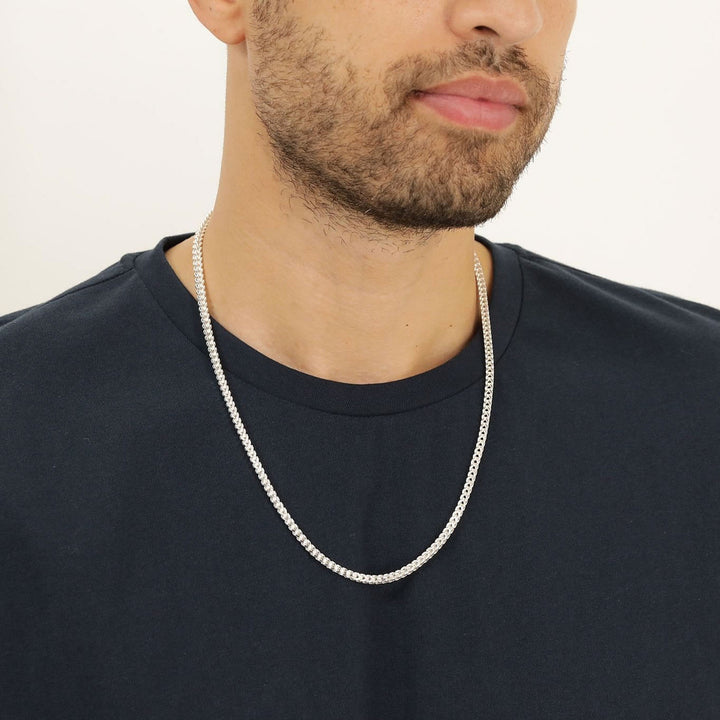 Men's Sterling Silver Franco Chain