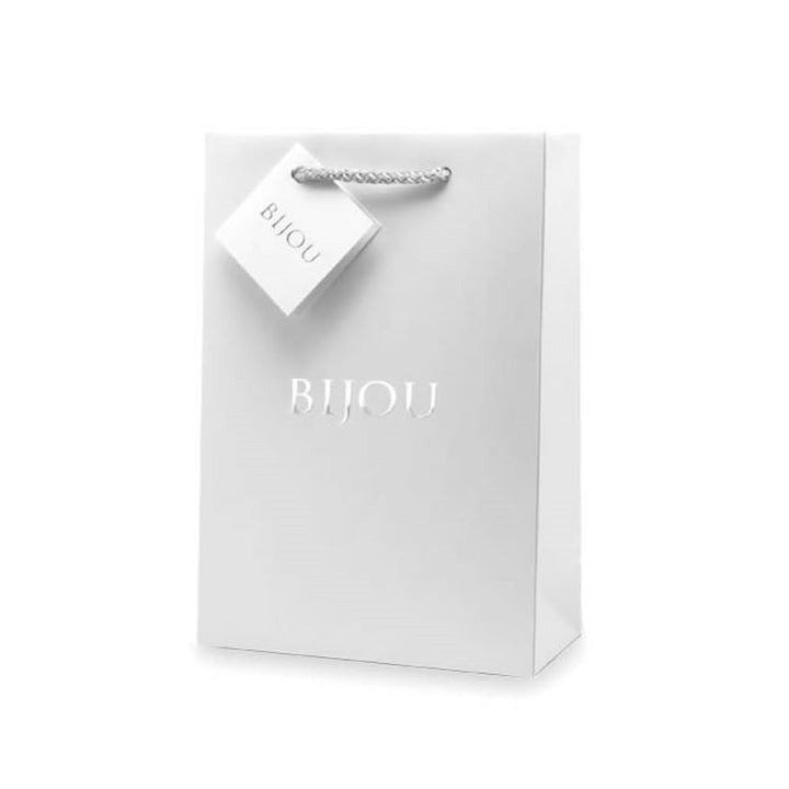 Luminous Silver Square & Pear-Cut Drop Earrings