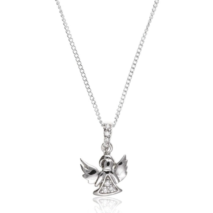 Children's Silver Guardian Angel Necklace