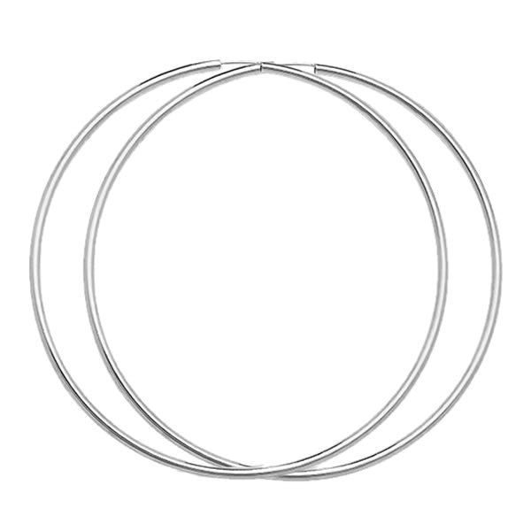 Sterling Silver Extra Large Sleeper Hoop Earrings 80mm